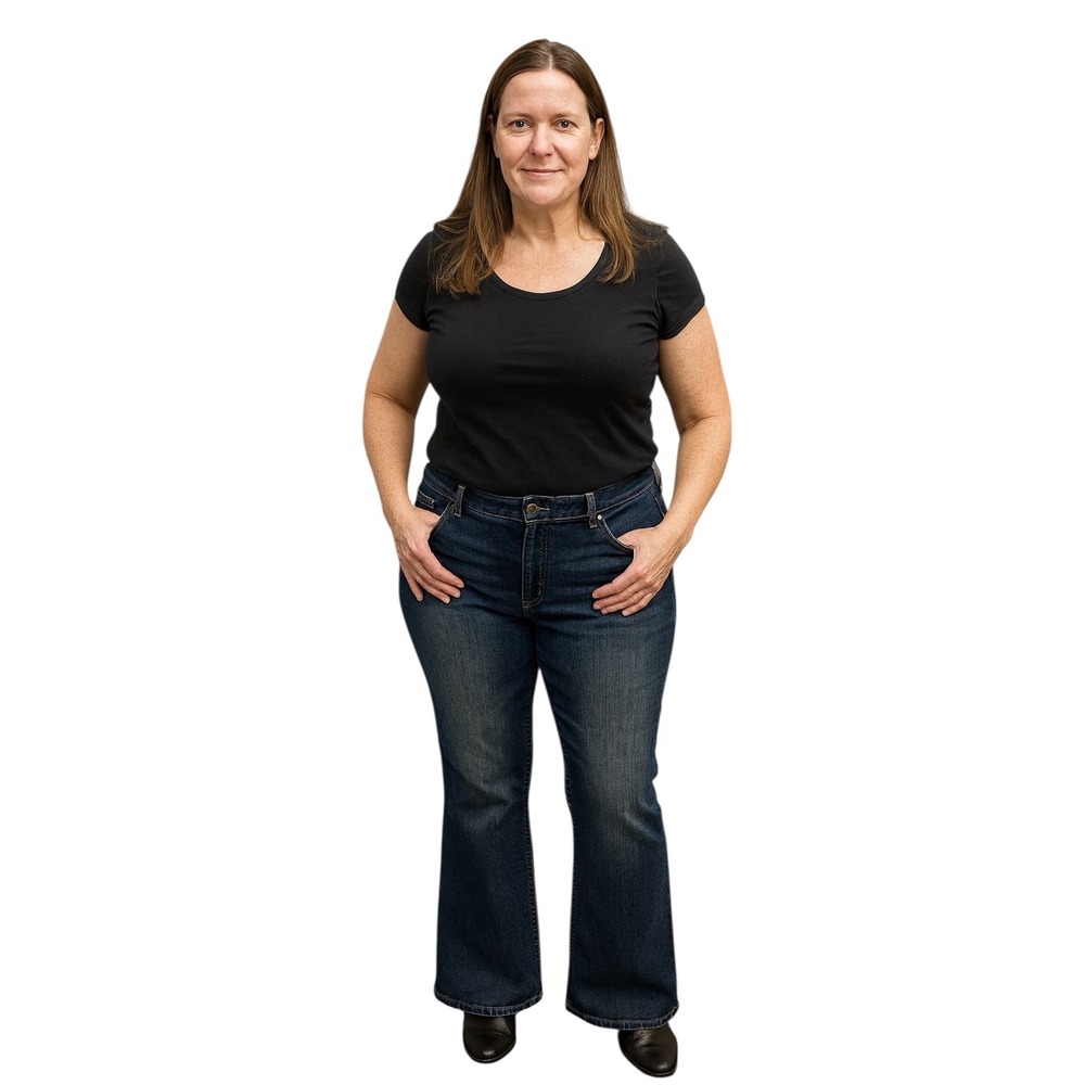 Apt. 9 Bootcut Jeans | Mid Rise Indigo Denim | Flap Back Pockets | Size 14